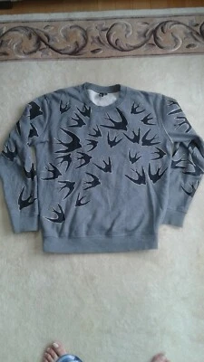 ALEXANDER MCQUEEN MEN SWEATER SPPAROWS SIZE M GRAY COLOR - Image 1 of 4