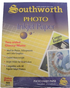 Southworth Photo Inkjet Paper Value Pack 50 Sheets; Glossy/Matte - Item W31PCL - Picture 1 of 6