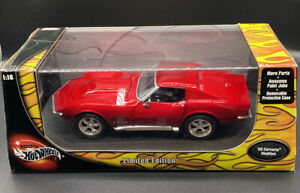 Hot Wheels 1969 69 Corvette Modified 1:18 Scale Red Box Dated 2003