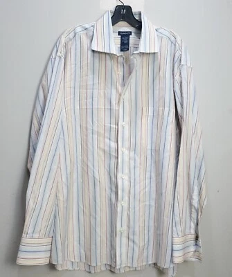 Camisa de guinga GANT 2XL para hombre manga larga calce regular logotipo bordado blanco azul Foto 1 de 4