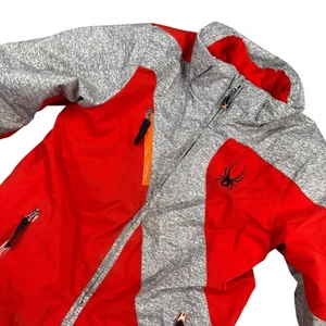 Spyder Insulated Ski Snowboarding Snow Jacket Boys 6 Neon Kids Small To Tall - Picture 1 of 8