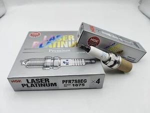 NEW! Set of 4Pcs Spark Plugs Fits ngk 1675 PFR7S8EG For Audi VW - Picture 1 of 18