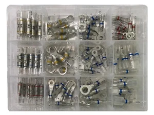 120 Stück OptiSeal Klar Schrumpfdichtung Crimp Draht Klemme Verbinder Sortiment - Bild 1 von 12