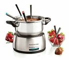 Nostalgia FPS200 6-Cup Stainless Steel Electric Fondue Pot with Temperature C...
