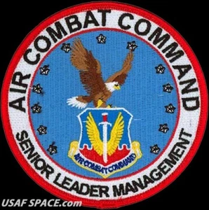 USAF AIR COMBAT COMMAND - SENIOR LEADER MANAGEMENT -Langley AFB- ORIGINAL PATCH - Bild 1 von 3
