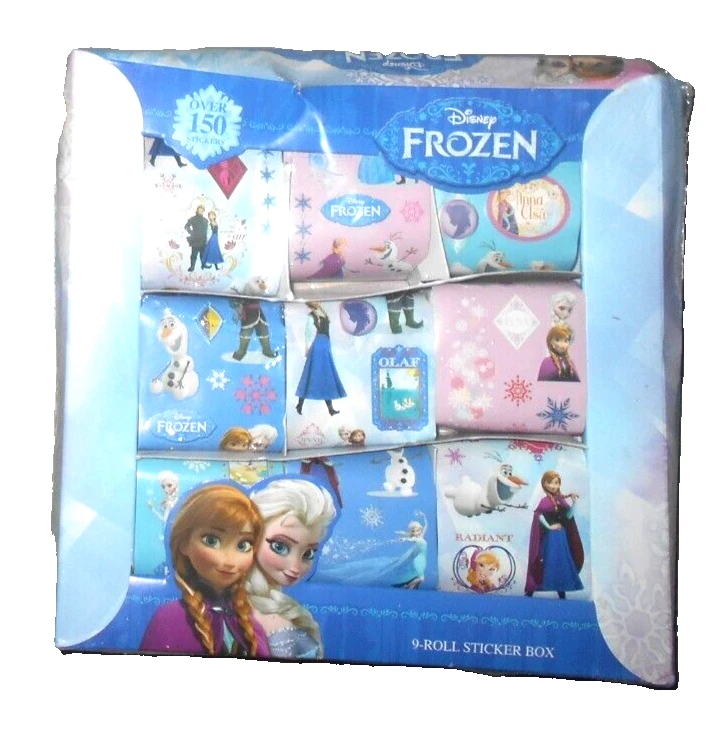 9 rollos de pegatinas Frozen de Disney Foto 1 de 1