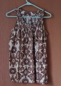 White Stag - Women's - Brown Sleeveless Halter Tank Top - Size Medium 8/10 - Picture 1 of 3
