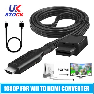 For Wii Input to HDMI Converter HD 1080P Video Audio Output Adapter For Nintendo