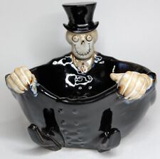 Yankee Candle Boney Bunch Bowl Halloween Candy Dish 2012 Skeleton Top Hat 