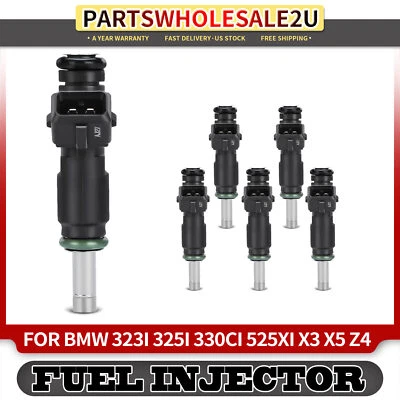 6x Novo Injetor de Combustível para BMW 323i 328i xDrive 325xi 330i X5 525i 525xi X3 530xi - Imagem 1 de 4