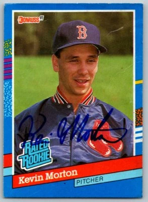 1991 Donruss #37 Kevin Morton SIGNED   Boston Red Sox - Image 1 of 2