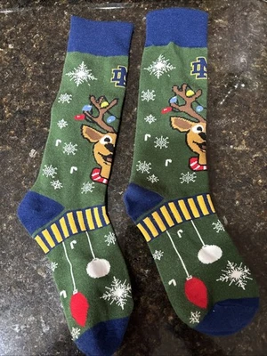 Calcetines Notre Dame Fighting Irish Holiday - ¡Ideales para fiestas de Navidad! Foto 1 de 2