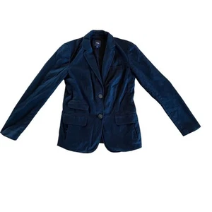 GAP women's black dress blazer jacket with buttons and pockets. Size 2 - Picture 1 of 8