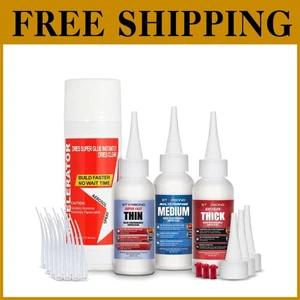 Cyanoacrylate Glue Kit – Thin, Medium & Thick Viscosities - Picture 1 of 9