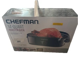 Horno tostador Chefman de 14 cuartos con tapa domo nuevo en caja negro - Imagen 1 de 5