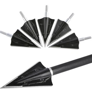Hunting Blades Arrowhead ID6.2mm Iron Broadhead Screw Point Archery Bolts Bow - Picture 1 of 12