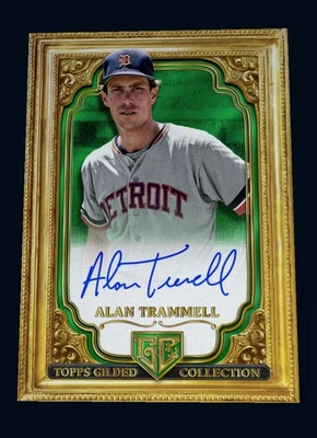 TOPPS BUNT ПОЗОЛОЧЕННЫЙ 24 - Allen Trammell легендарный в рамке 25cc цифровая карта - Изображение 1 из 4