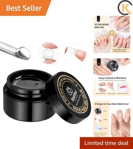 Pegamento de uñas de gel duro transparente - 15 g para puntas prensadas y acrílicas con fácil extracción - Imagen 1 de 10