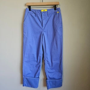 Vans Hose Damen 25 blau Tierra Whack Bündchen weites Bein Chino Style Streetwear - Bild 1 von 12