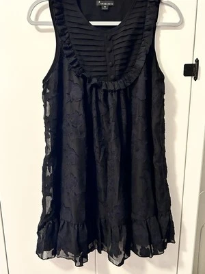 Black Floral Dress Size M  - Image 1 of 4