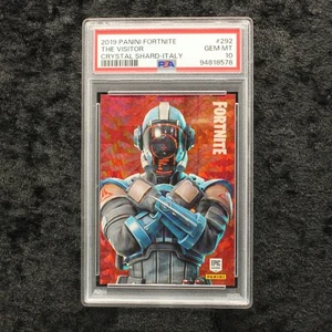 Panini Fortnite Series 1 PSA 10 The Visitor #292 Crystal Shard Italy Cards - Picture 1 of 2