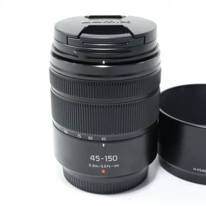 Panasonic LUMIX G VARIO 45-150mm/F4.0-5.6 ASPH./MEGA O.I.S. Black H-FS45150-KA - Picture 1 of 4
