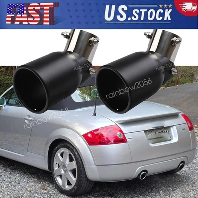 Car Rear Exhaust Pipe Tip Stainless Steel Muffler Tailpipe For Audi TT Quattro — 第 1/4 张图片