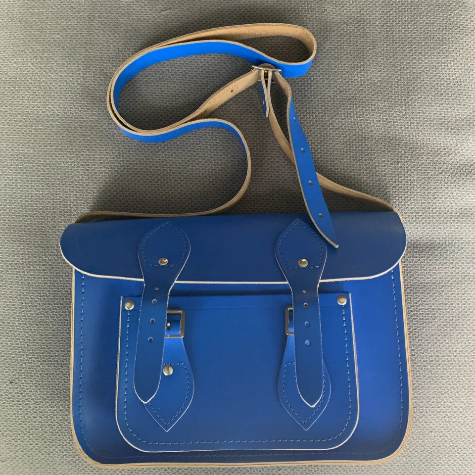 The Cambridge Satchel Company Classic 11" Purse Bag in Blue - Image 1 of 4