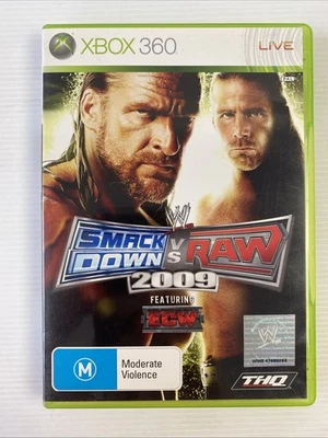 WWE SmackDown VS RAW 2009 • Xbox 360 Game Complete Manual Included PAL VGC - Image 1 of 4