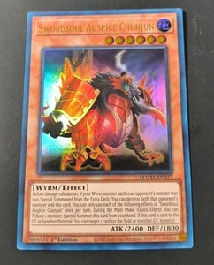 Yu-Gi-Oh! Swordsoul Auspice Chunjun Ultra Raro MAMA-EN037 1ª Edición Casi Nuevo - Imagen 1 de 1