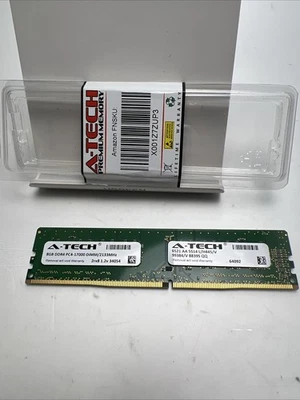 Memoria RAM de servidor UDIMM sin búfer A-Tech 8 GB 2Rx8 PC4-17000 DDR4 2133 MHz ECC Foto 1 de 4