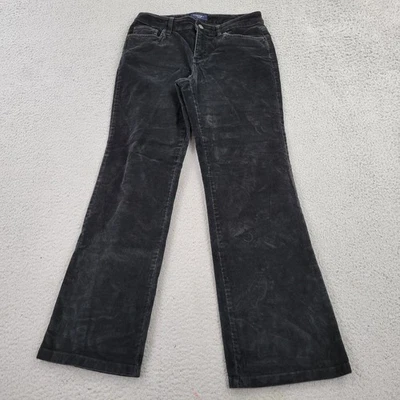 Sonoma Corduroy Pants Womens 4P Petite Black Wide-Leg meas 30x29 - Image 1 of 4