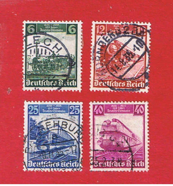 Germany #459-462   VF used   Trains     Free S/H - Image 1 of 1