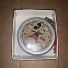 Vintage Mickey Mouse Pocket Watch Kurt Adler Santa's World Ornament New In Box