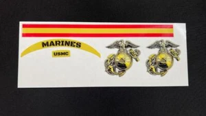 Set decalcomanie mini casco calcio US Marines - Foto 1 di 1
