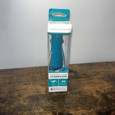 Беспроводное автомобильное зарядное устройство Gear Rapid для всех транспортных средств с Android зеленое запечатанное - Изображение 1 из 2