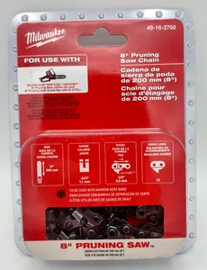 Milwaukee 8 inch Pruning Saw Chain NEW Replacement 49-16-2750 for M18 Hatchet - Picture 1 of 5