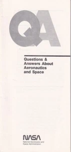 Preguntas y respuestas de la NASA sobre aeronáutica y espacio folleto vintage de los años 80 - Imagen 1 de 2