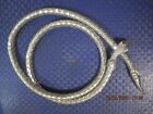 Vintage retro 1970&#39;s silver glo mesh unbranded snake belt / necklace