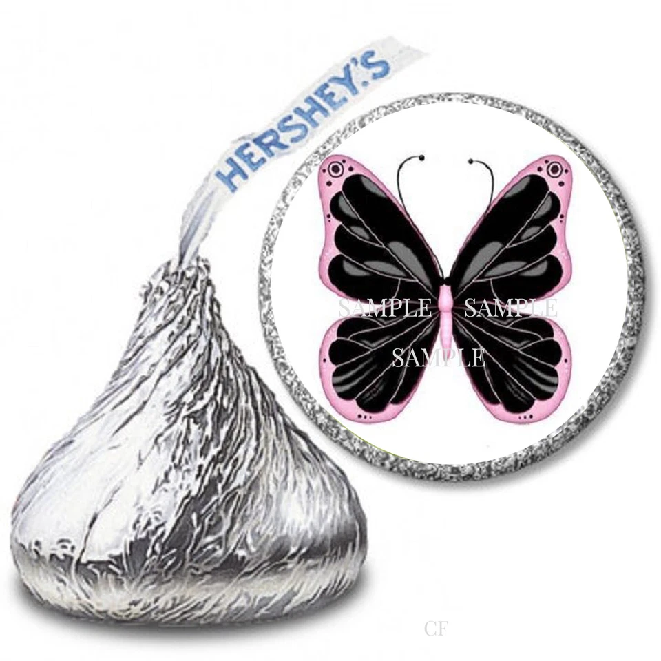 Pegatinas planificadoras envoltorios de caramelos Butterfly Hershey Kiss Foto 1 de 1