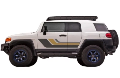 Calcomanía gráfica adhesiva para puerta lateral de auto para TOYOTA FJ Cruiser Racing rayas deportivas Foto 1 de 4