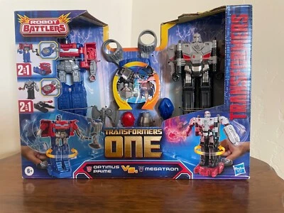 Transformers One Robot Battlers Optimus Prime Vs. Megatron Nuevo en caja Foto 1 de 4