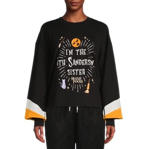 NEU DISNEY HOCUS POCUS LEUCHTEN IM DUNKLEN HALLOWEEN SWEATSHIRT DAMEN GRÖSSE M - Bild 1 von 2