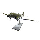 Alloy WWII C-47 Transport Aircraft 1/100 Scale Alloy Aircraft Model with stand