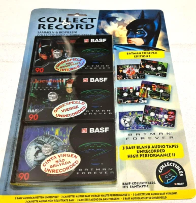 BASF BATMAN  3PCS SET  Blank Audio Cassette Tape ( Sealed) - Image 1 of 3
