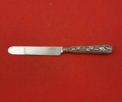 Cuchillo de postre Coin Silver de Gorham HH AS con mango reparado 7 1/4" reliquia Foto 1 de 3