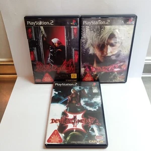 Devil May Cry 1 2 3 Set Lot PS2 PlayStation 2 Japan Imports CIB Complete - Picture 1 of 14