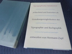 Hermann Zapf - Typographische Variationen - 78 Buchtitel Und Textseiten - 1963 - Picture 1 of 7