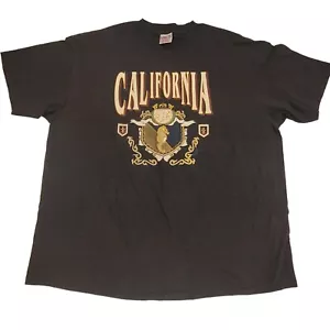 90s Single Stitch XXL California Lazy Guys Club White T Shirt USA 2XL Vintage - Imagen 1 de 9