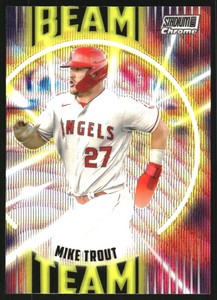 2022 Stadium Club Chrome Beam Team Wave Refractors #BT6 Mike Trout